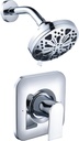 Shower Faucet Trim Kit, Replacement for Moen Posi-Temp Shower Trim Kit, Including 8-Mode High Pressure Shower Head, Chrome(Valve and Tub Spout not Included)