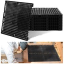 8 Pack Attic Flooring System Deck Bulk Plastic Attic Walking Deck Pallet Board Floor Storage System Easy to Install Floor Tile for Garage Roof and Patio Outdoor(19. 69 x 19. 69 x 1. 5 Inches Black)