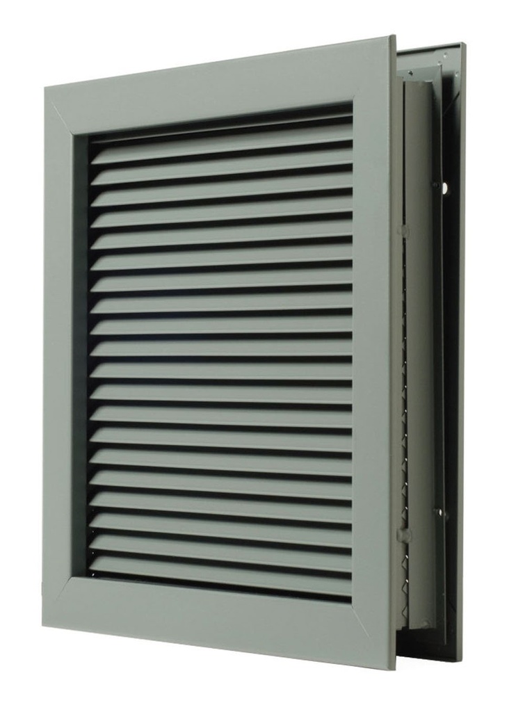 National Guard L700RX18X18 L-700-Rx-18X18 Door Louver Steel 18 x 18", 18" Height