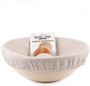 Bread Story Round Banneton Bread Proofing Basket Set – Handmade Rattan Brotform Dough Bowl with Cloth Liner, Sourdough Tools & Baking Supplies for Home Bakers – Baking Kit, 8.5 Inch