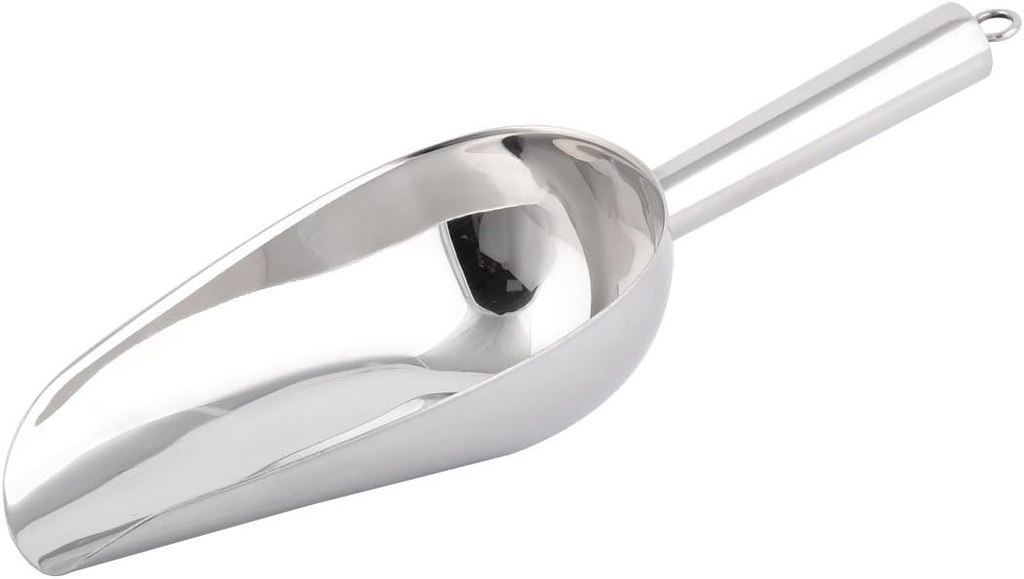 Metal Home Kitchen Food Flour Sugar Ice Soybean Holder Shovel Scoop Silver Tone (id: 753 bce 179 269 2bd