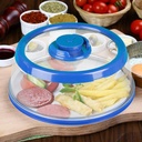 Vacuum Food Sealer Cover,Universal Vacuum Air-tight Food Container Plate Tight Food Container Plate Platter Lid Compression Vacuum Food Sealer for Home