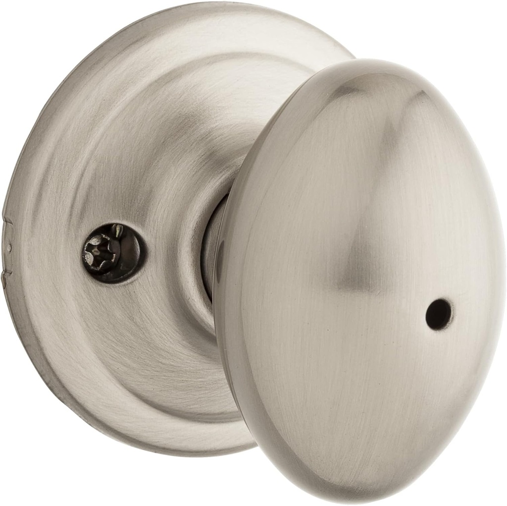 Kwikset 730L Signature Series Laurel Privacy Door Knob - Satin Nickel