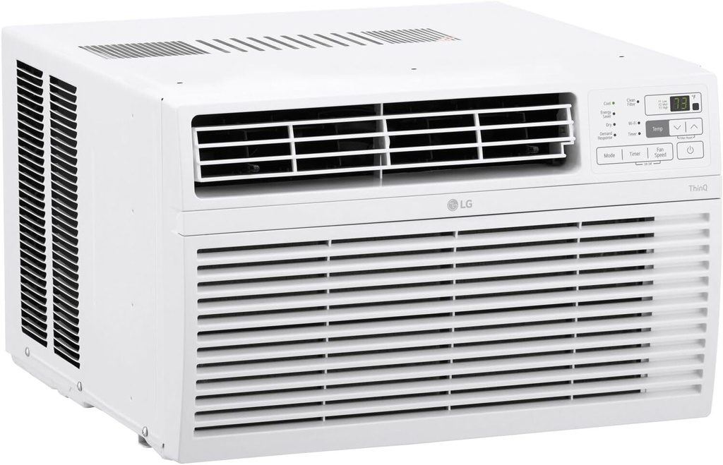 LG 10000 BTU Window Air Conditioners [2023 New] Remote Control WiFi App Ultra-Quiet Washable Filter Cools 550Sq.Ft for Medium & Large Room AC Unit air conditioner Easy Install White LW1217ERSM1