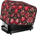 2 slice Toaster Cover, Pomegranate Pattern Print Bread Machine Covers with Pockets for Kitchen Counter 11.4''x7.9''x7.5''