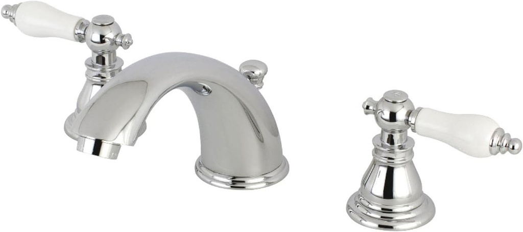 Kingston Brass KB961APL American Patriot Widespread Bathroom Faucet, 5-3/4", Polished Chrome