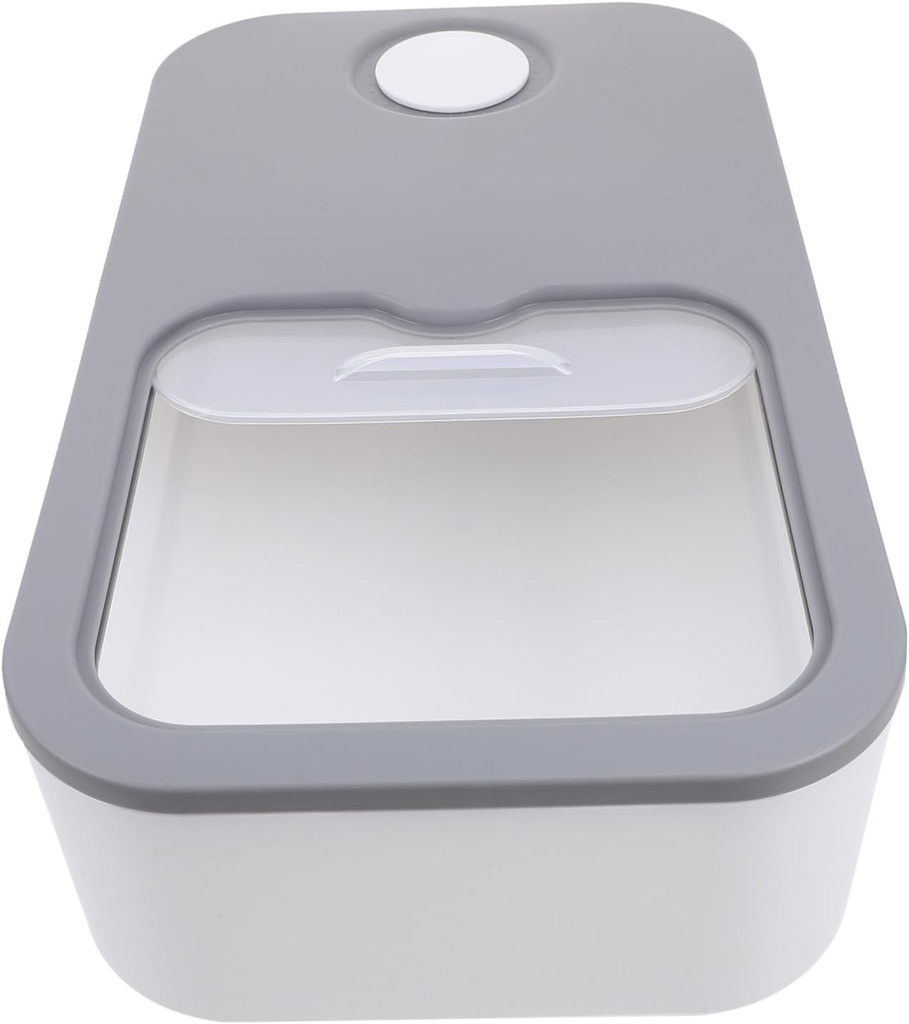 OUNONA Rice Storage Dispenser Lid Airtight Grain Container for Kitchen Organization Capacity for Rice Beans Flour Nuts and for Monitoring