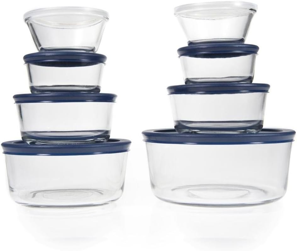 Anchor Hocking Glass 16 Piece Storage Container Set