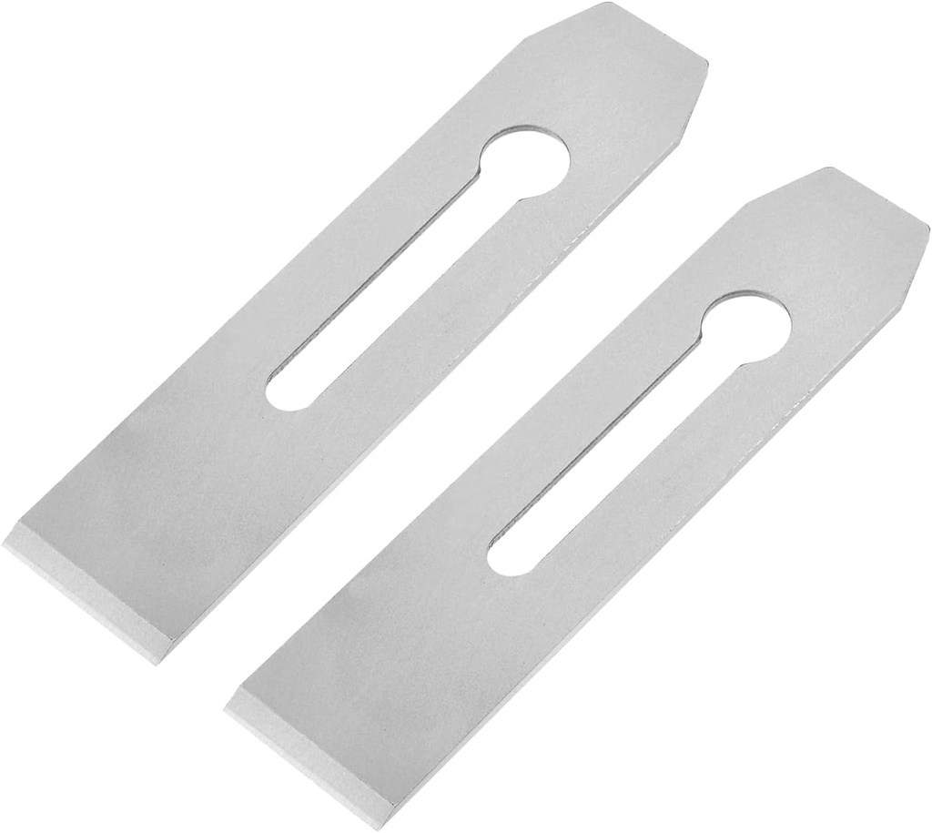 Utoolmart Bench Planer Blade, 2pcs Replacement Plane Blade, High Speed Steel Carpentry Woodwork Hand Planer Blade, for Woodwork Planer DIY Tool Set, 7.28" x 1.77" x 0.12" Plane Blade Part
