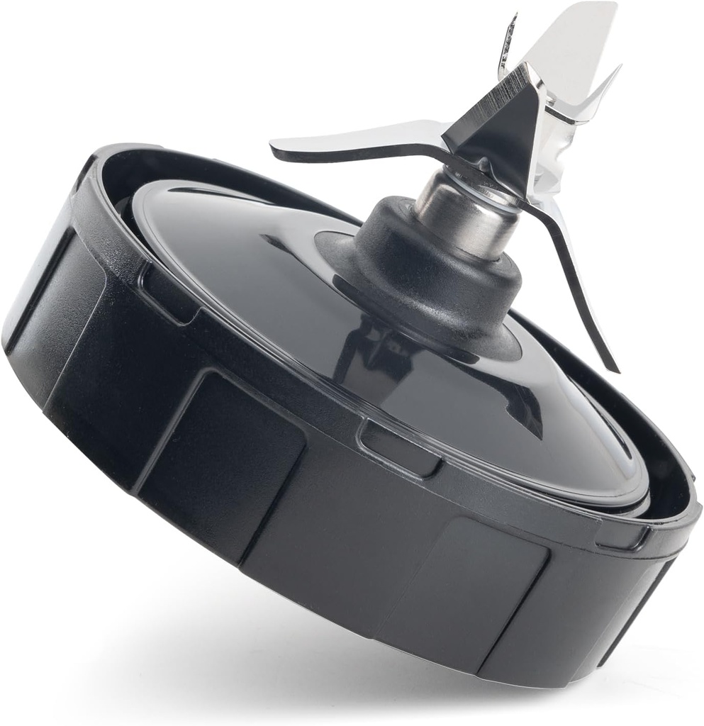 7 Fins Male 3.9Inch Blender Blade Replacement Parts Compatible with Nutri Ninja Auto iQ BL480 BL482 BL642 BL682 NN102, and 1 More Rubber Gasket.