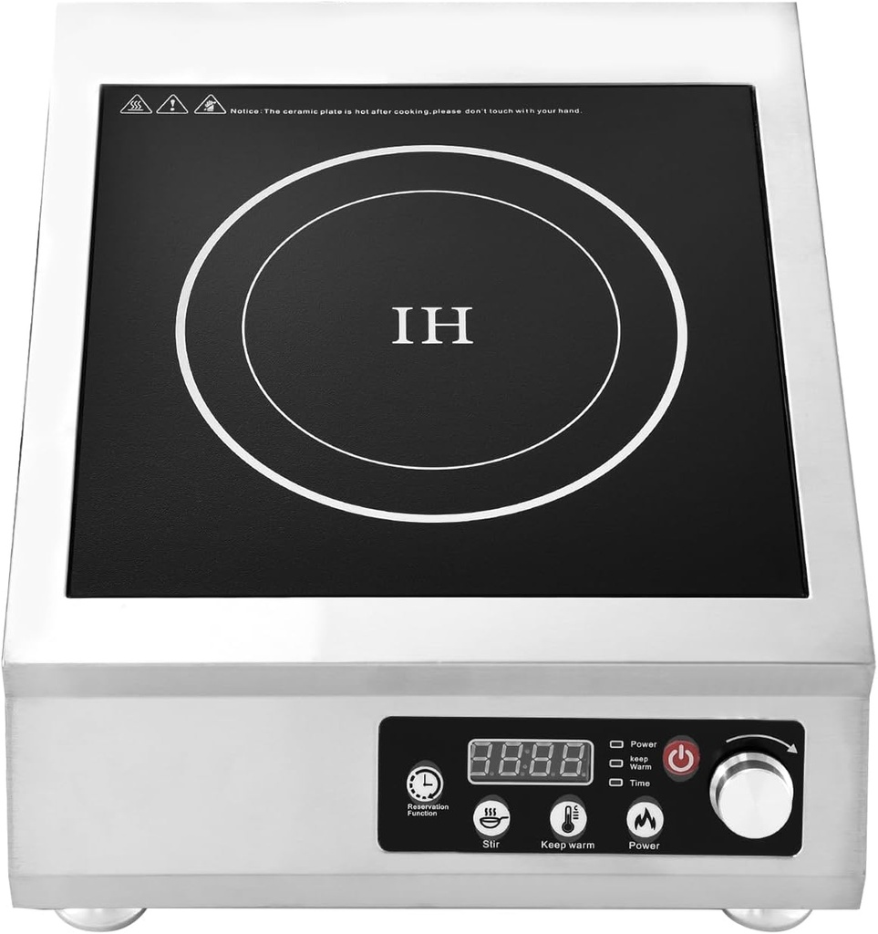 Portable Electric Cooktop | 4200W Induction Cooker with Timer - LED Display Electric Stove, 10 Power Levels Hot Plate Induction Stove for Faster Cooking