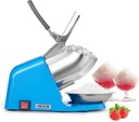 VEVOR Ice Crusher Machine, 286lbs Per Hour Electric 4 Blades Snow Cone Maker, Stainless Steel Shaved Ice Machine with Bowl and Cover, 300W 2000RPM Ice-Shaver for Home and Commercial Use, Blue