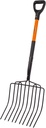 VNIMTI Pitch Fork for Gardening, 10 Tines Wide Pitch Fork with Fiberglass Handle, Heavy Duty Pitch Fork for Bedding, 45 Inches