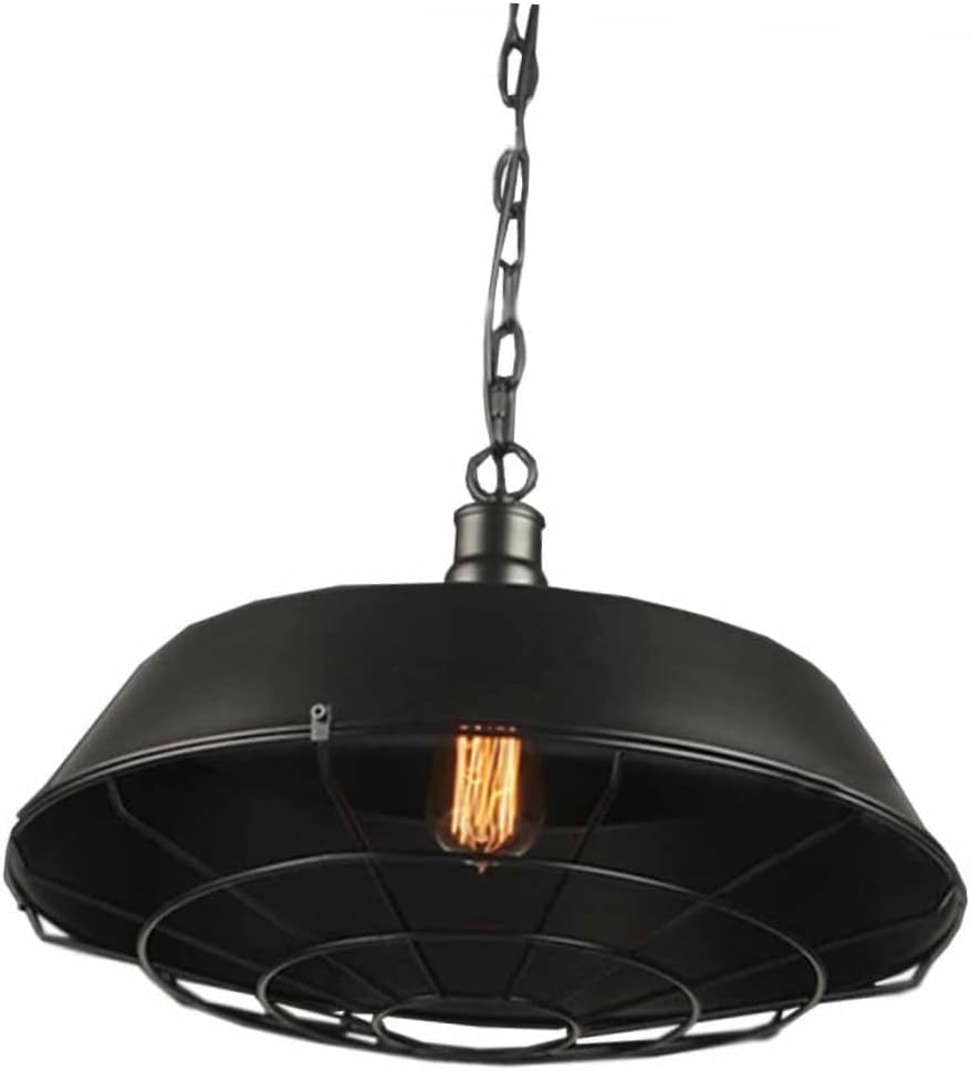 ARTIBETTER Creative Industrial Pendant Light Vintage Iron Ceiling Lamp for Dining Restaurant Bar Retro Style with Unique Lampshade Black Bulb Not Included
