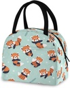 Cute Red Panda Insulated Lunch Bag for Women & Men - Waterproof Reusable Cooler Tote for Work, Picnic, Beach or Travel Lunch Box#38