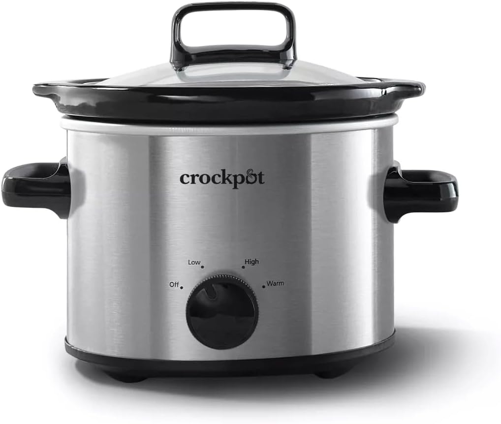 Crock-Pot® 2-Quart Classic Slow Cooker, Small Slow Cooker, Stainless Steel