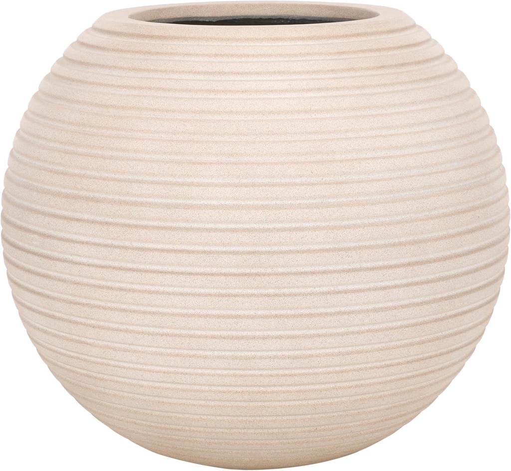 [BRSRA2YKBF4BU33Z] SAFAVIEH Outdoor Collection Mora Beige Cement Ficonstone Planter Pot