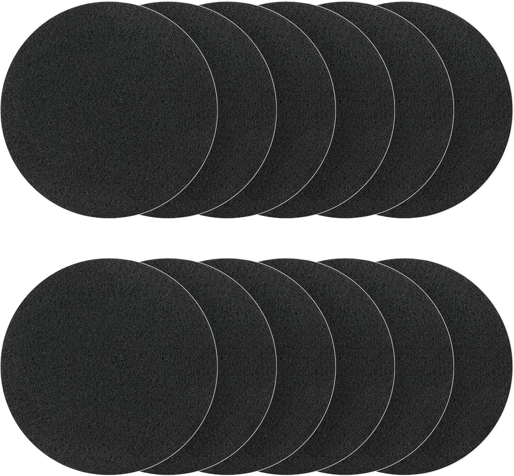 Compost Bin Filter, 6.7 inch Charcoal Filters for Kitchen Compost Bucket, Home Countertop Compost Pail Relpacement Filter, 12-Pack