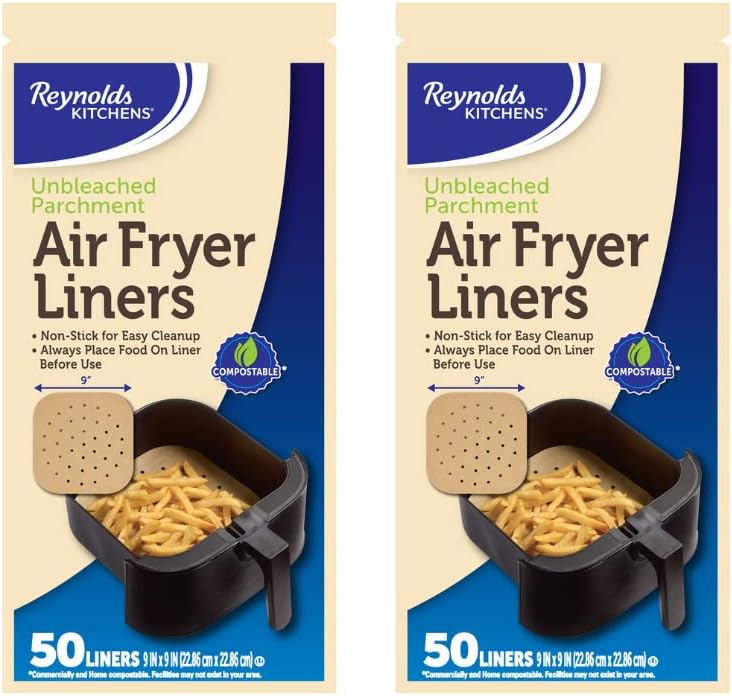 Reynolds Kitchens Air Fryer Liners (50 Count (Pack of 2))