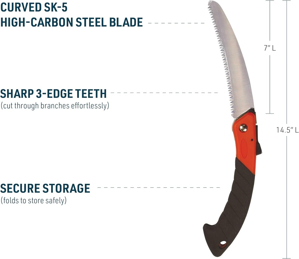Gemplers Professional Folding Pruning Saw with 7” Blade