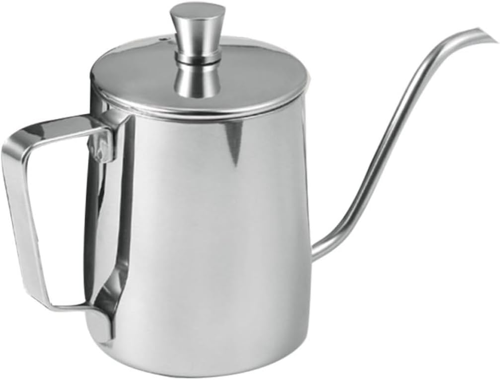 NUOBESTY 304 Stainless Pot with Lid Mini Pour-Over Kettle for Espresso Home Brewing Heat Resistant