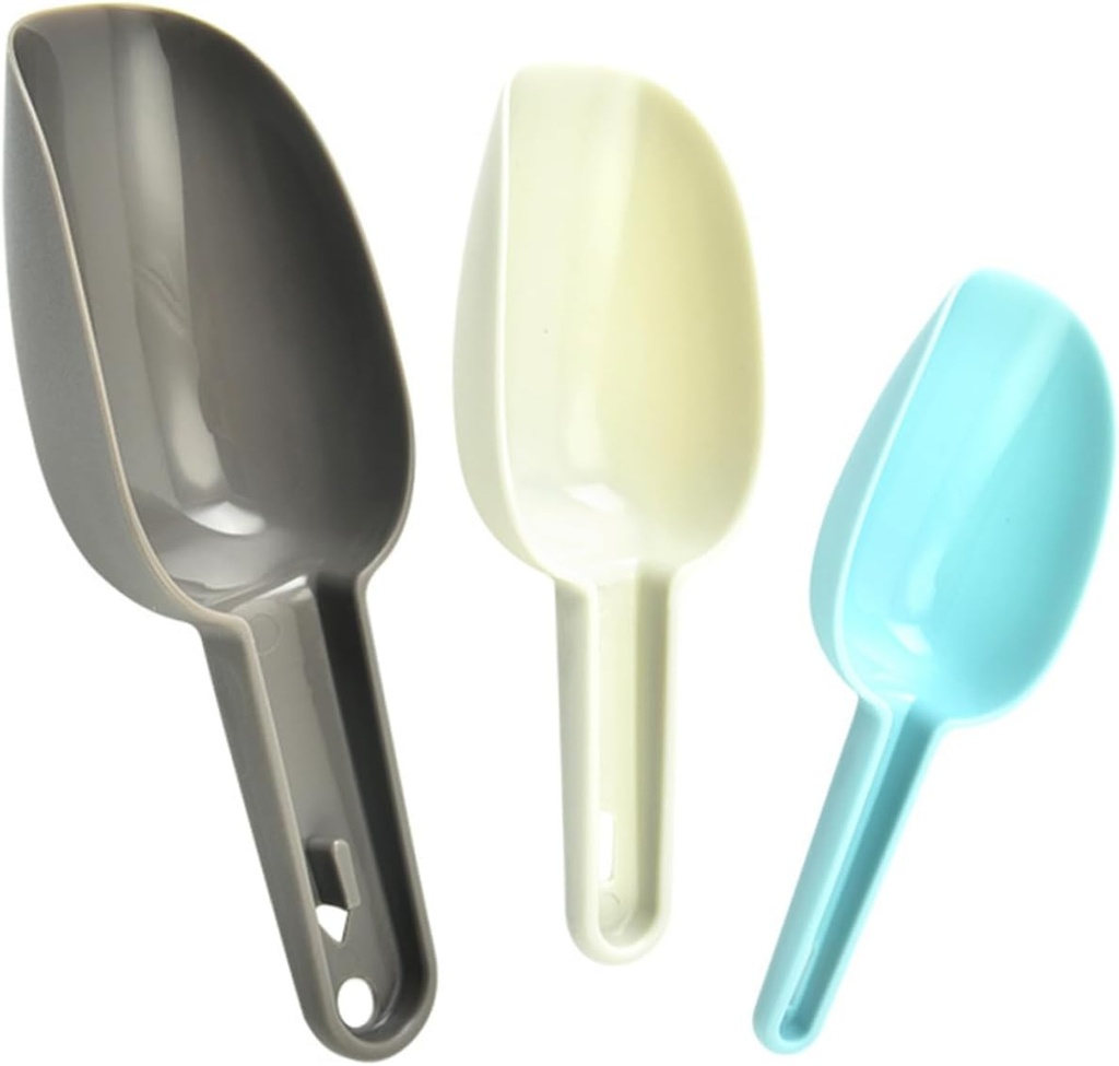 PRETYZOOM Ice Cube Scoop Multipurpose Kitchen Shovel for Ice Sugar Flour Beans Candy Chips High Grade Pp Material