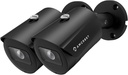 Amcrest 2-Pack UltraHD 5MP Outdoor POE Camera 2592 x 1944p Bullet IP Security Camera, Outdoor IP67 Waterproof, 103° FOV, 2.8mm Lens, 98.4ft Night Vision, 5-Megapixel, IP5M-B1186EB-28MM (Black)