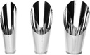 Premium Garden Spades,3pcs Soil Cups Bonsai Soil Scoops Stainless Steel Garden Shovels Small Soil Scoops Gardening Hand Tools Silver