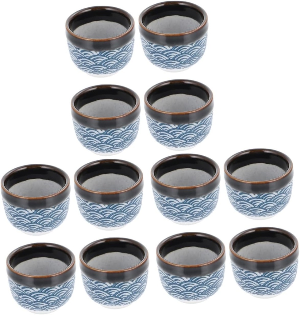 Sake Cups,Traditional Sake Cup,Ceramic Wine Glasses, Wine Glass dinnerware+Sets Mini Tea Cups Decorative Tea Cups Wine Cup Ceramics Sake Cup Kit Cups Water Cup Glazed Shot Glass