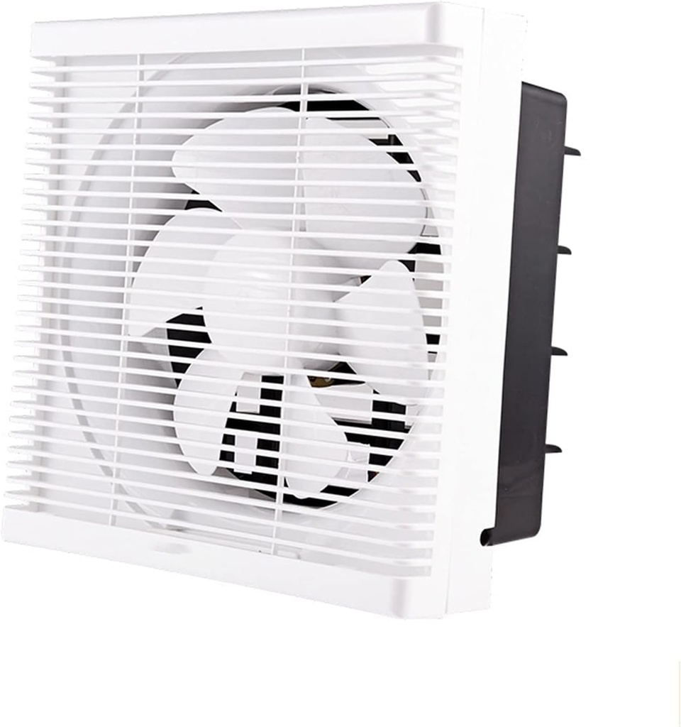 Exhaust Fan 6"/8"/10" 12" Powerful Bathroom Extractor Exhaust Fan Ventilating Strong Fan for Kitchen Toilet Window Ventilation Fans Duct Wall Fans Kitchen Attic Ventilation Fan (Us 8inch)