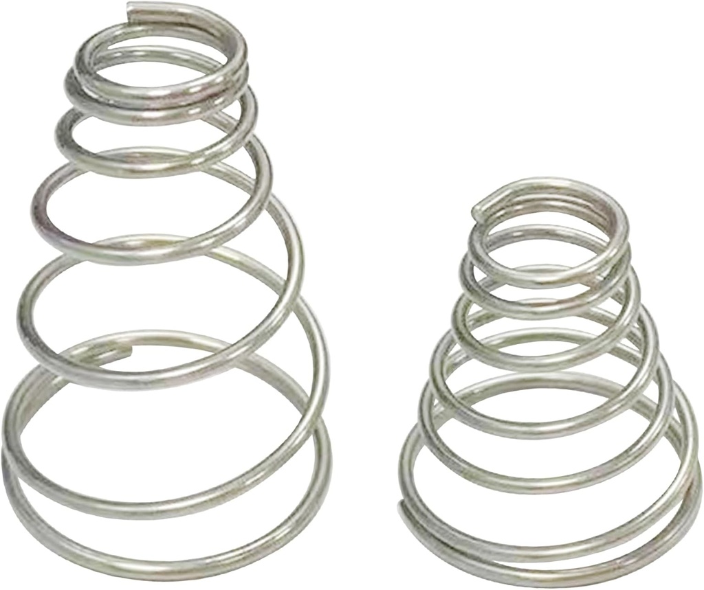 Silver stainless steel spring set, suitable for electric and stove style coffee pot springs (3 sets of electric springs+3 sets of stove springs)