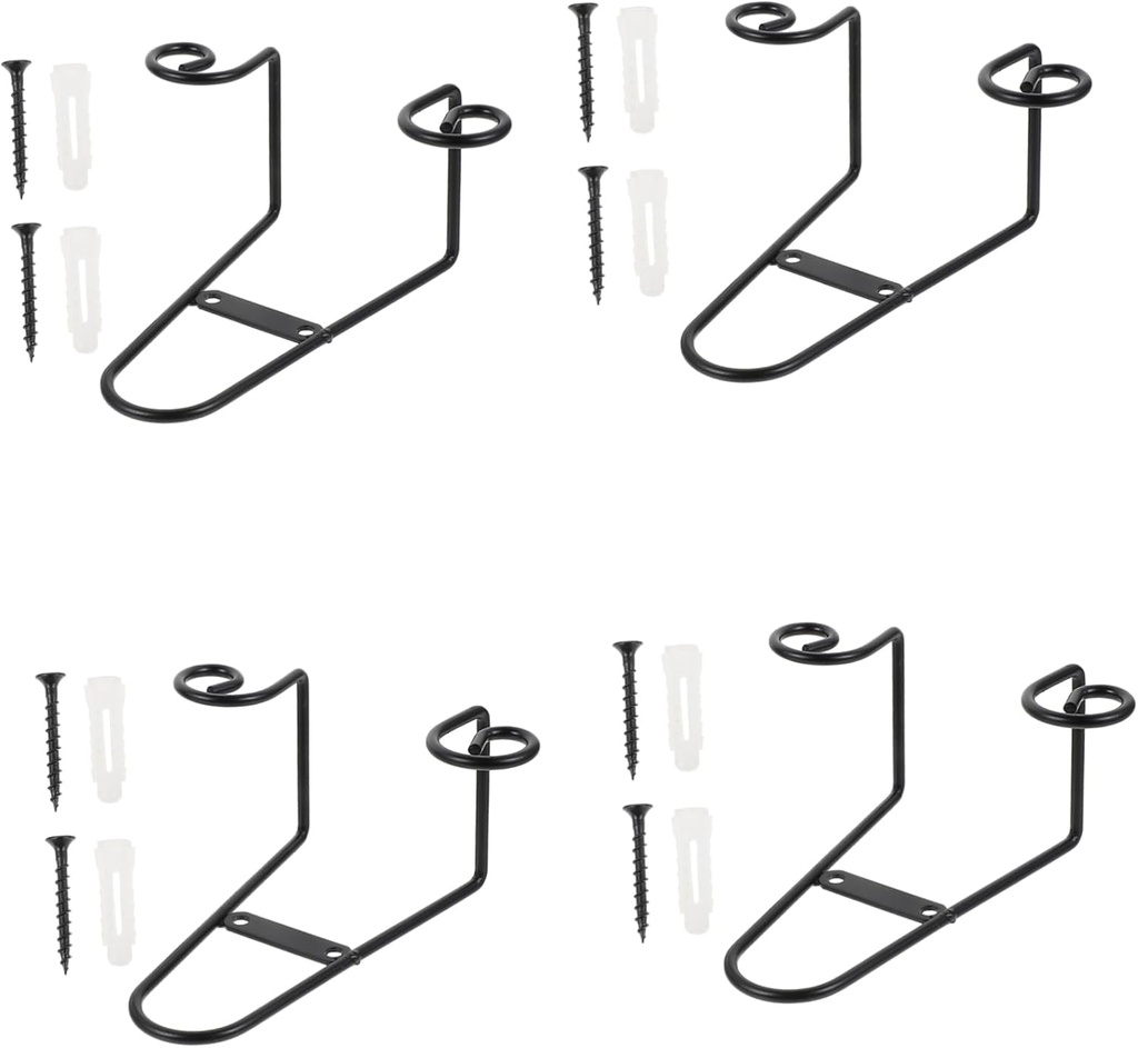 4pcs Ceramic Plate Display Stands Multipurpose Iron Holders for Kitchen Dining Room Art Gallery and Home Decoration