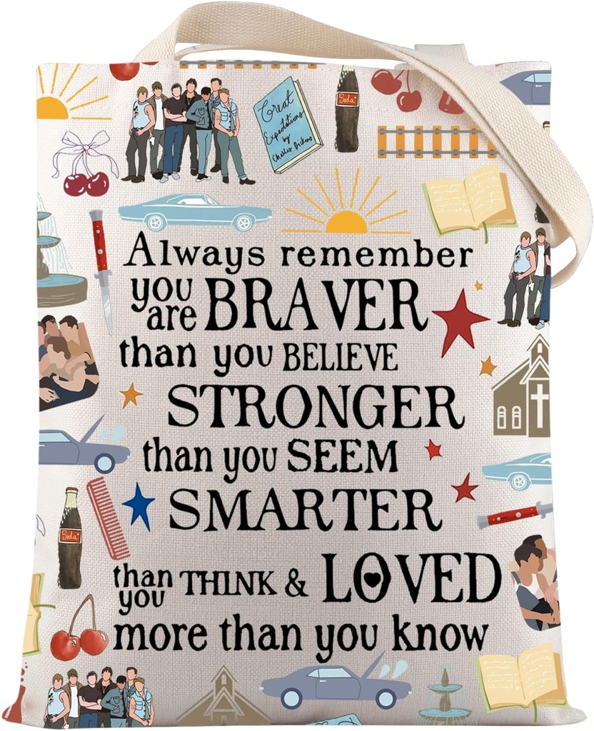 VAMSII OSiders Musical Merchandise OSiders Musical Theatre Lover Tote Bag for Actor Actress OSiders Fans Gift