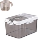 Food Storage Containers with Lids：Cereal Storage Container with Measuring Cup, 10lbs Food Storage Containers for Rice, Flour, Sugar, Cereal, Kitchen Storage