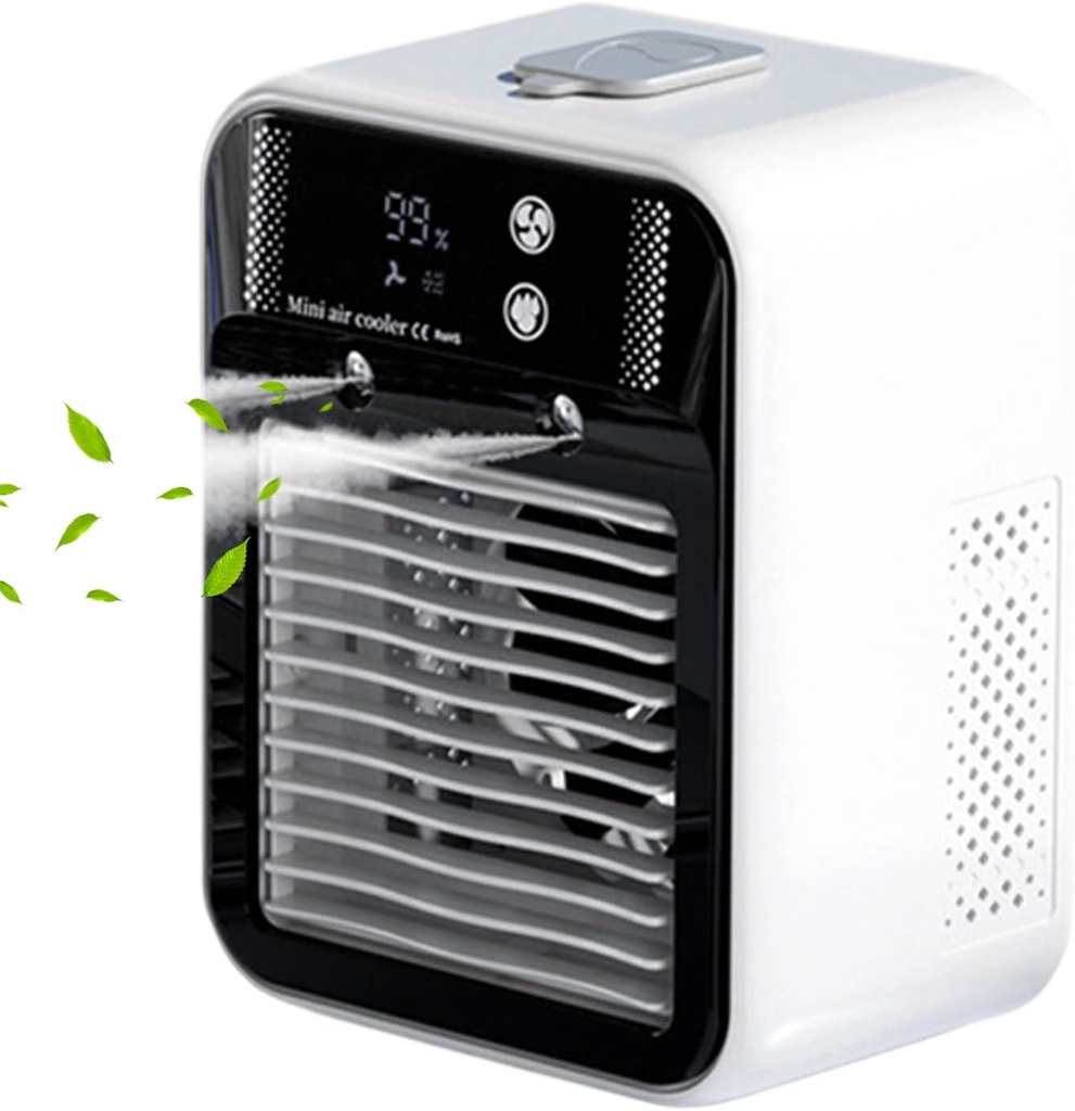 Portable Air Conditioning Air Cooling Fan Conditioning With 2 Speed For Outdoor Bedroom Indoor Outdoor Rechargeable Cooling Fan