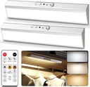 Motion Sensor Closet Lights with Eye Protection Design Pantry Light Under Cabinet Lights Wireless with Remote Control, 3 Color Temp, Rechargeable Closet Light for Wardrobe, Cabinet, Kitchen, Shelf