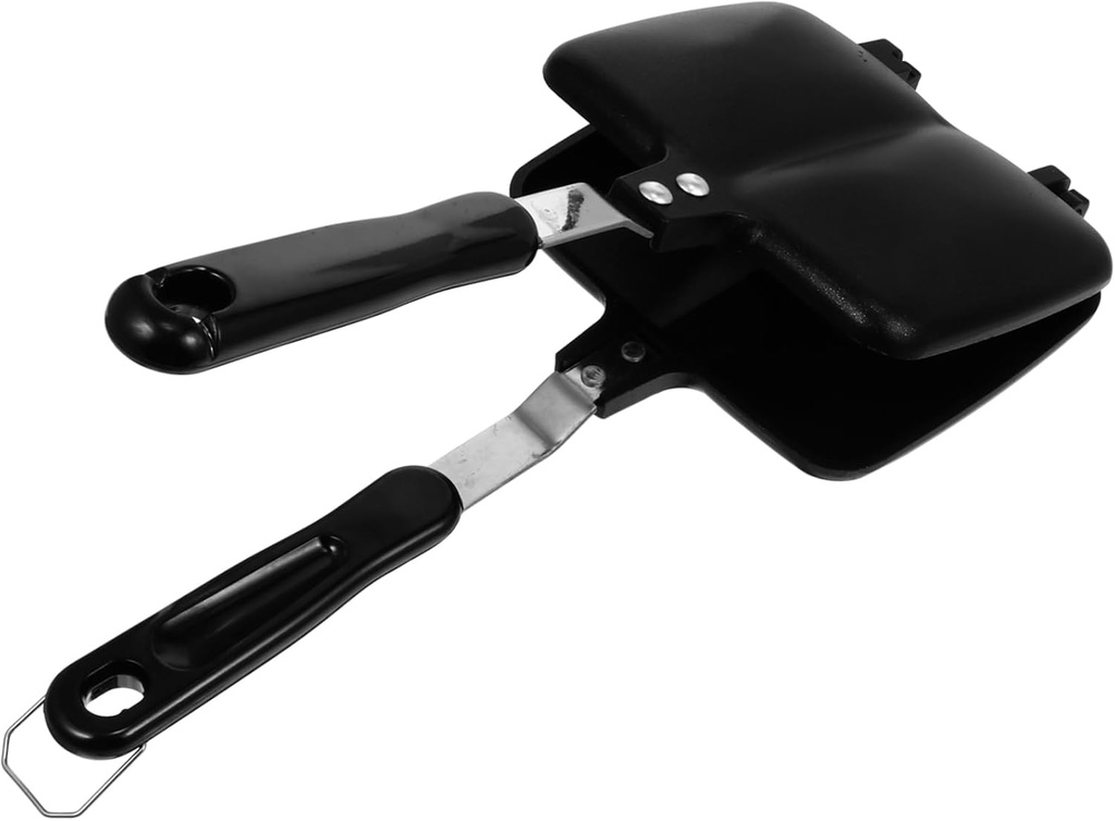 1pc Griddle Pan Non-stick Double-sided Frying Pan Sandwich Maker Outdoor Indoor Use Waffle Maker Practical Kitchenware