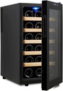 55L Compressor Wine Cooler Refrigerator | Large Freestanding Wine Cellar for Red, White, Champagne or Sparkling Wine | Digital Temperature Control Fridge Stainless Steel