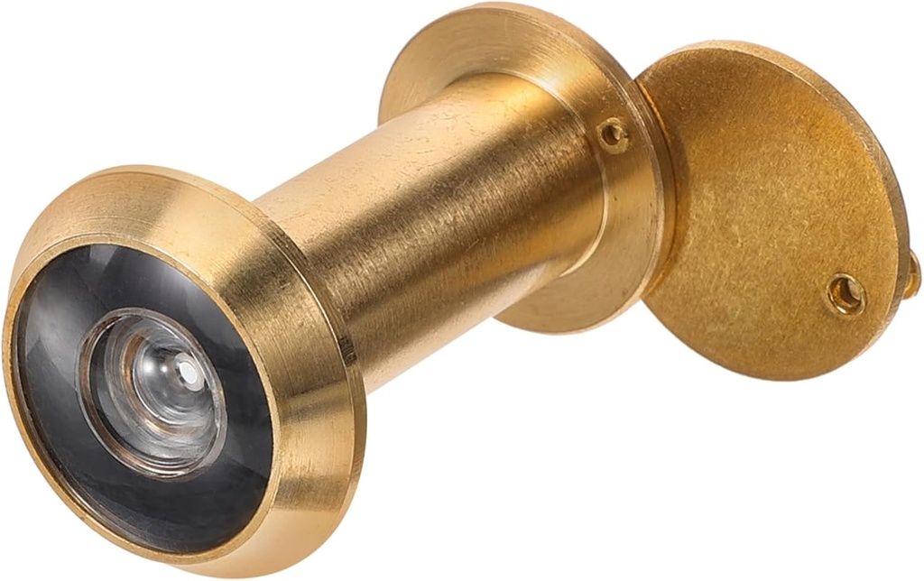 Adjustable Wide Angle Peephole Door Viewer Security Door Mirror Copper for Home Hotel