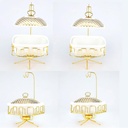 Buffet Hotpot Heating and Warming Utensils Set - Hangable Lid Buffet Ceramic Cookware, Ceramic Buffet Frying Pan Tray, Food Warming Buffet Crock Pot, Buffet Warming Equipment(Size:3.0L,Color:Gold)