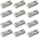 30 Pcs 3030 Series M6 Half Round Roll in Spring T Nuts, Carbon Steel Roll Ball Elastic Nuts for European Standard 30 Series 8mm T-Slot Aluminum Extrusion Profile
