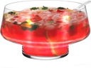 Glass Punch Bowl with Ladle & Footed, Unique Design Style Punch Bowl for Parties, Sturdy and Heavy Large PunchBowl Set for Centerpiece Table Decorations，clear，1.5 Gallons Set of 1