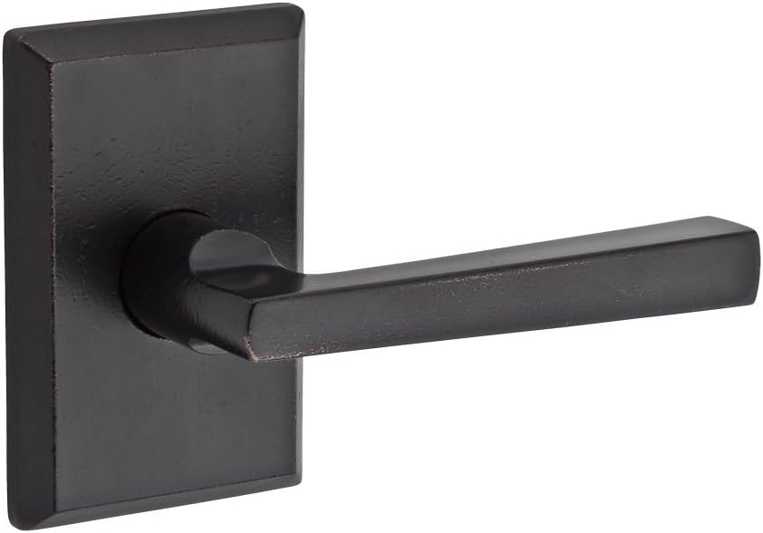 Baldwin Reserve 9BR3500-021 Rustic Arch Taper Left-Handed Half-Dummy Lever in Dark Bronze