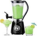 OVENTE Margarita Machine and Frozen Drink Maker with 350W Power, Easy Spout Dispenser, Stainless Steel Blade, 48-Ounce Electric Blender for Smoothies, Margaritas, Daiquiris and Slushies, Black BPM12B