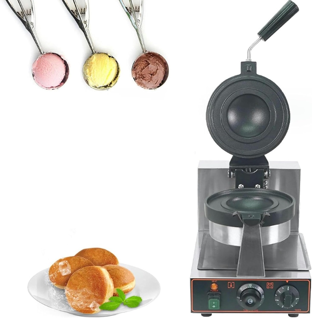 Burger Waffle Maker Machine, Double Sided Heating Burger Machine, 1000W Non Stick Electric Panini Press Burger Machine, Ice Cream Sandwich Bread Machine