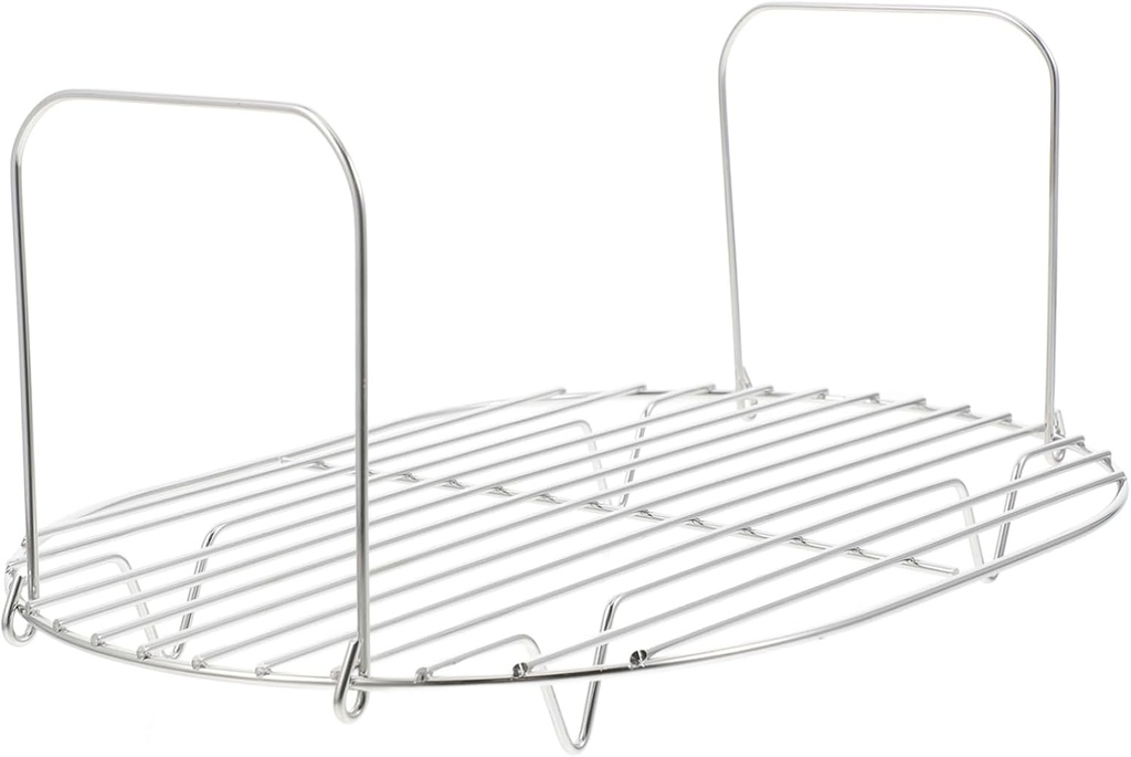 PRETYZOOM Iron Steaming Rack for Slow Cooker and Rice Cooker Multi Functional Draining Stand Resistant Steamer for Cooking and Air Fryer Use Practical Kitchen Accessory