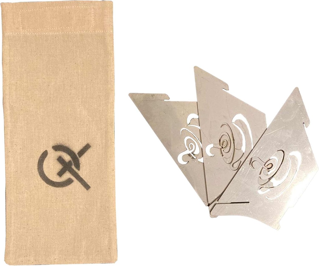 Camping Filter Coffee Maker for 1 Cup | Small Collapsible Coffee Dripper, Stainless Steel Filter Coffee Holder Cone Reusable Folding Filter Pour Over Coffee | Camping Outdoor Equipment (2" Diameter)