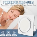 Bathroom Exhaust Fan with Light, 110 CFM, 1.0 Sones, 12.16” Ceiling Vent Fan with 20W LED Light, 3 Adjustable Color Temperatures, Ideal for Bathrooms and Toilets