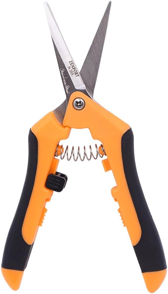 Zenport H355 Hydroponic Straight Microblade Pruner, Stainless Steel Blade