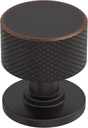 Amerock Balata 1-1/8 inch (29mm) Diameter Oil-Rubbed Bronze Cabinet Knob, BP37632ORB